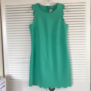 J Crew scalloped dress